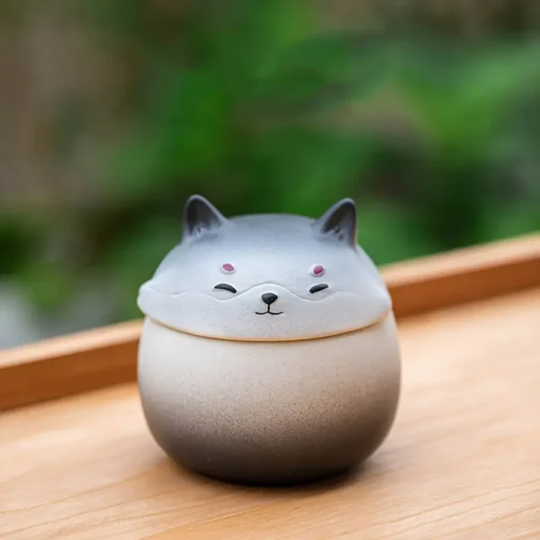 Special Cat Ceramic Urn - Black