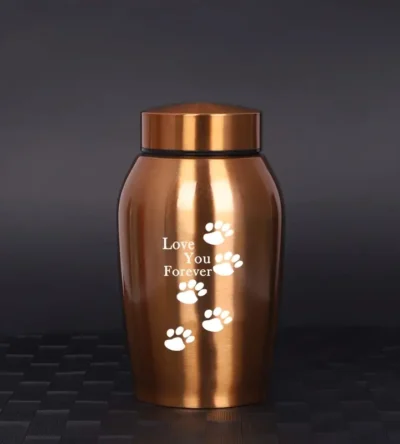 Stainless Steel Gold Urn